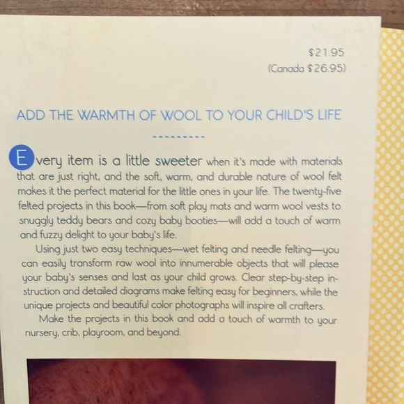 Felting for Baby: 25 warm & wooly projects by Saori Yamazaki book - Picture 2 of 16